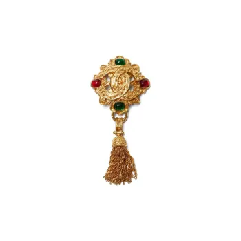 CHANEL 1994 Filigree Gripoix Brooch