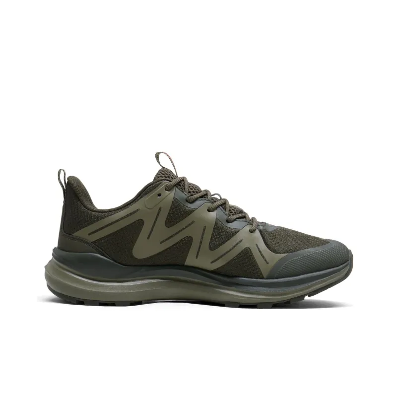 PUMA Reflect Lite Trail Anti Slip Wear Resistant Low Top Running Shoes Unisex Dark Green-1