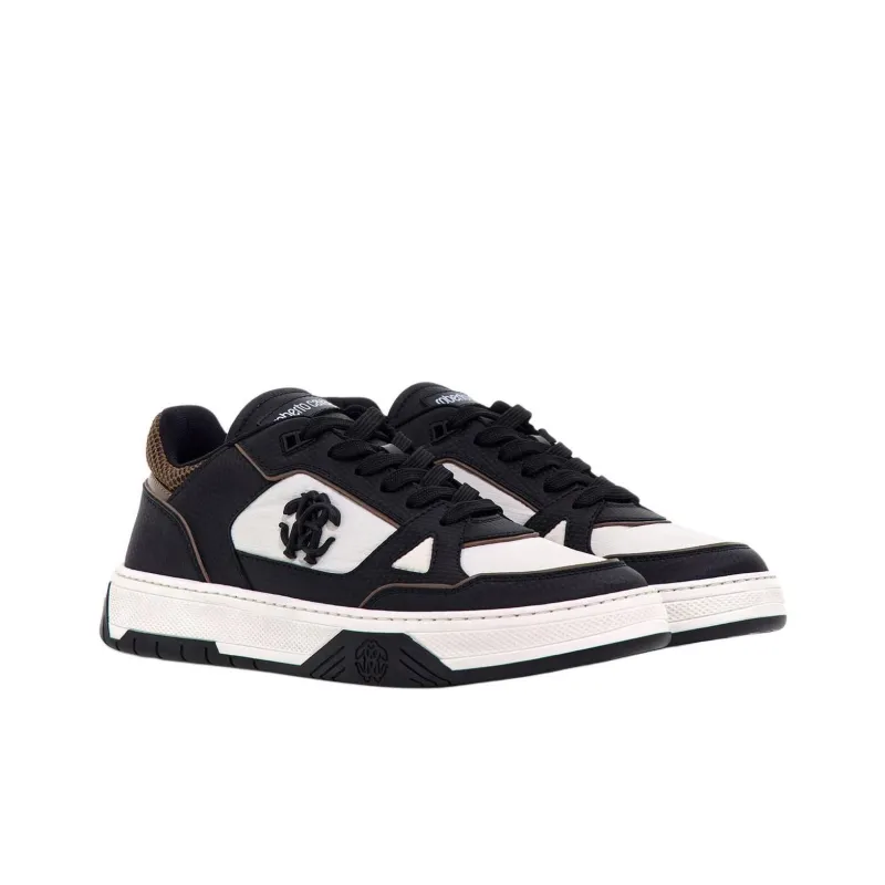 Roberto Cavalli Low-Top Skateboard Shoes Men's Black-2