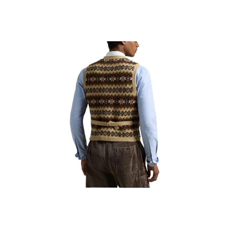 Polo Ralph Lauren Fair-isle Sleeveless Cardigan-4