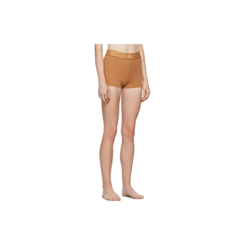 VERSACE Greca Border Trunks 'Caramel'-3