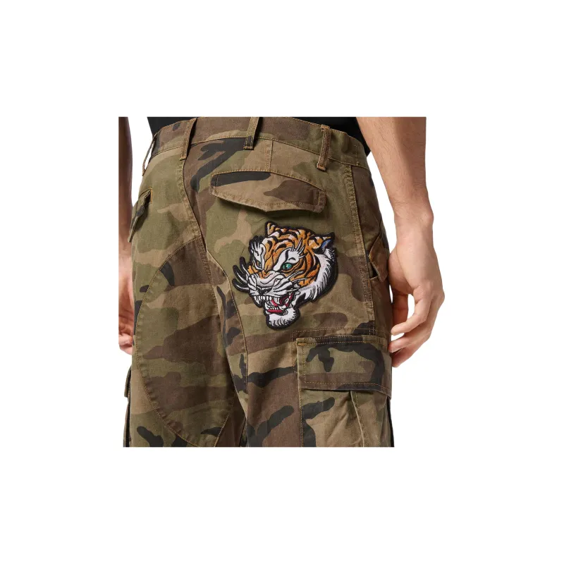 PHILIPP PLEIN Camoflage Cargo Trousers-4