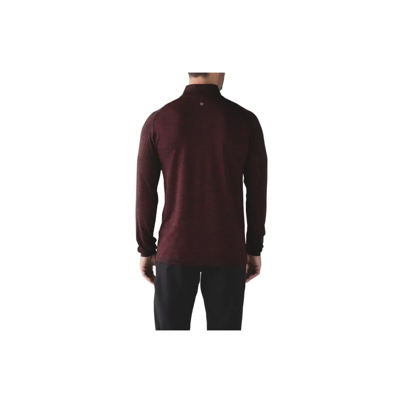 Lululemon Metal Vent Tech Dope Nylon Dye T-Shirt Men Burgundy-2