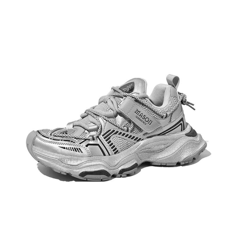 Masongarments Cushioned Wear-Resistant Height Increasing Low-Top Chunky Sneakers Unisex Box Limited Edition-2