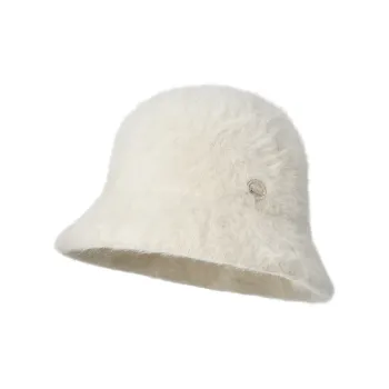 KENMONT Rabbit Fur Blend Bucket Hats Women's