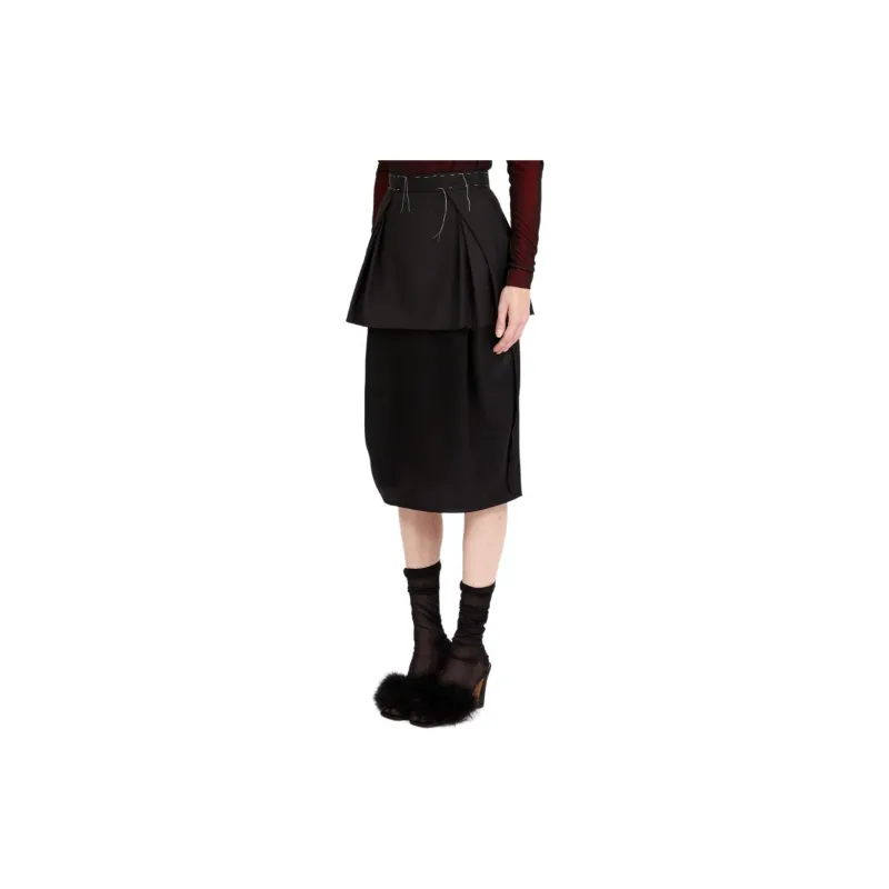 Maison Margiela Layered Midi Skirt-2