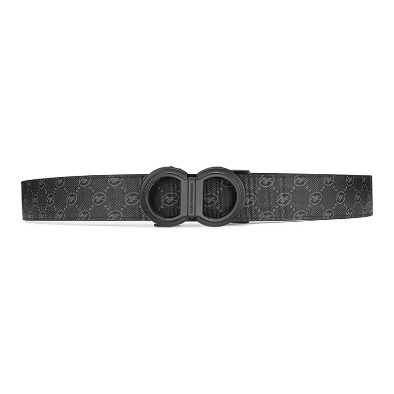 FAIRWHALE Pvc Leather Belts Men's Width 3.5CM-4