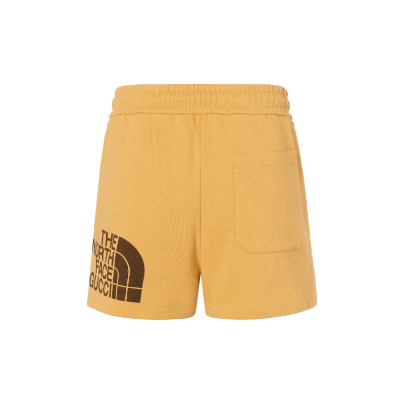 GUCCI X The North Face Web Print Cotton Shorts-1
