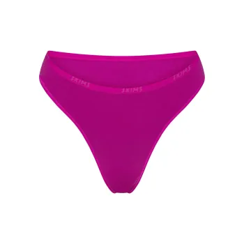 SKIMS COTTON LOGO HIGH LEG BIKINI Underpants Women's 1 Pack LOLLIPOP/Strawberry Color