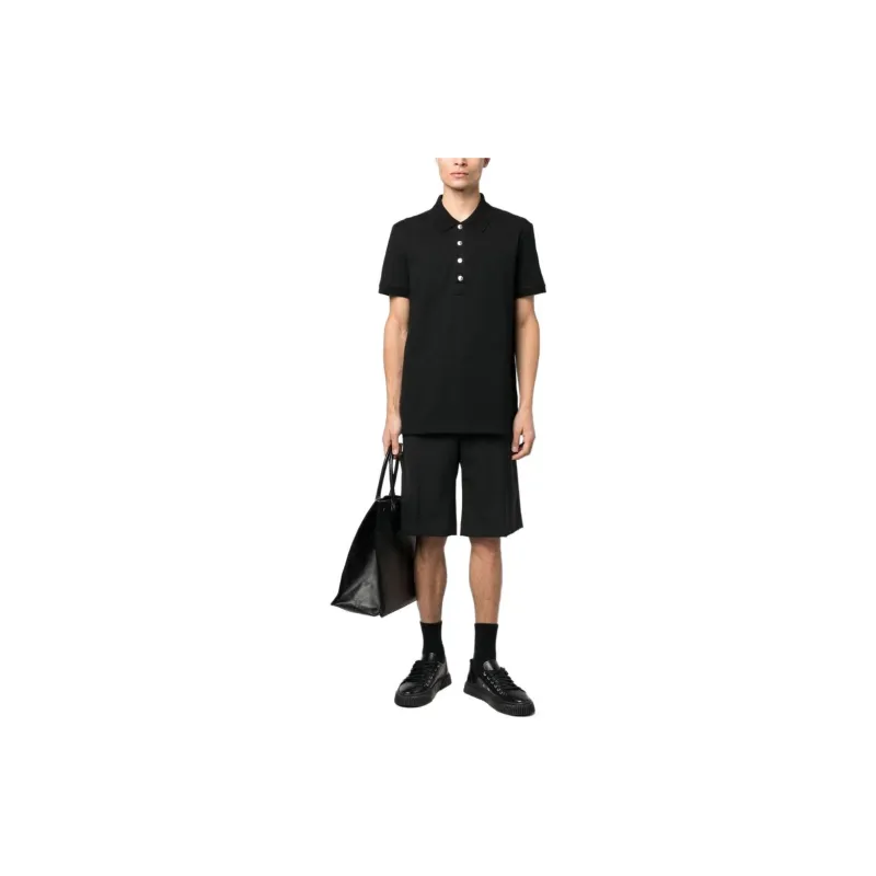 BALMAIN SS23 Polo Shirt Men's Black-1