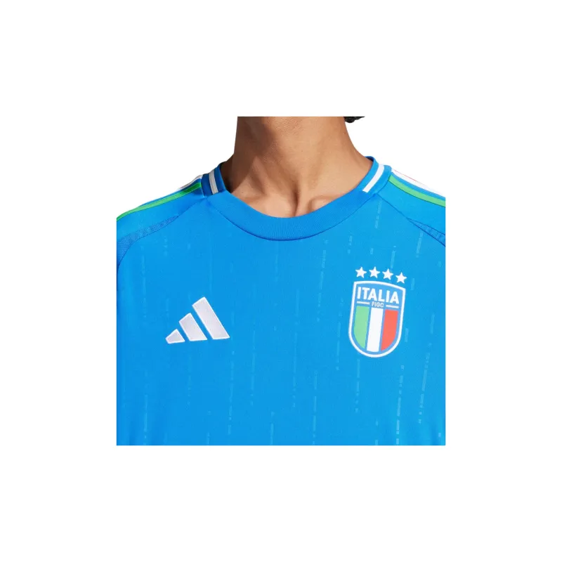 Adidas ITALY 24 LONG SLEEVE HOME JERSEY Soccer Jersey Italian Version, Home Men's Blue-3