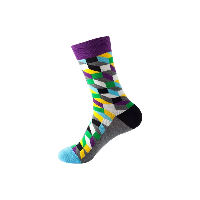 Flowers In Water Mid Calf Socks Men's 4 Pack-2