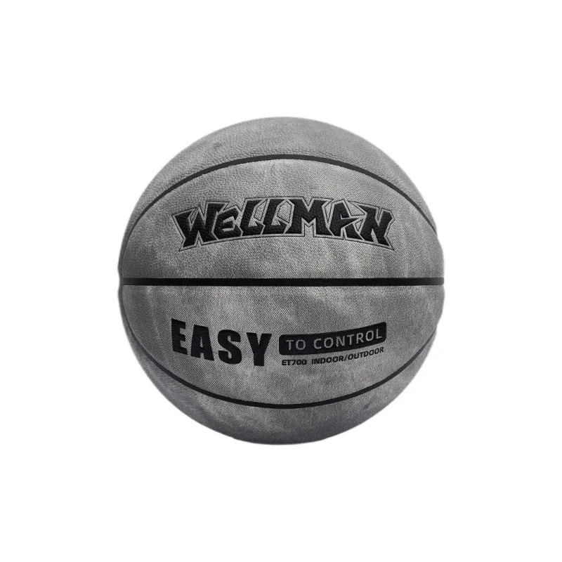 WELLman PU Basketball Gray Size 7 Ball Training Unisex-1