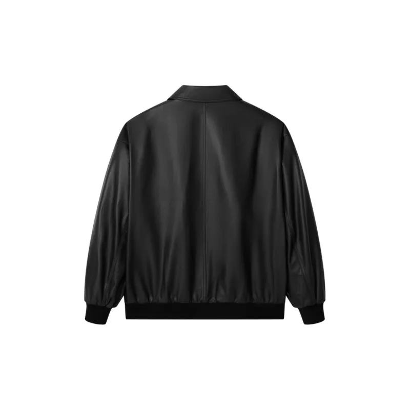 GXG Leather Jackets Men Black-1