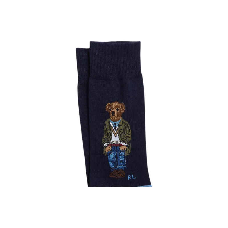 Polo Ralph Lauren SS24 Knee-High Socks Men's 1 Pack Nautical Blue-1