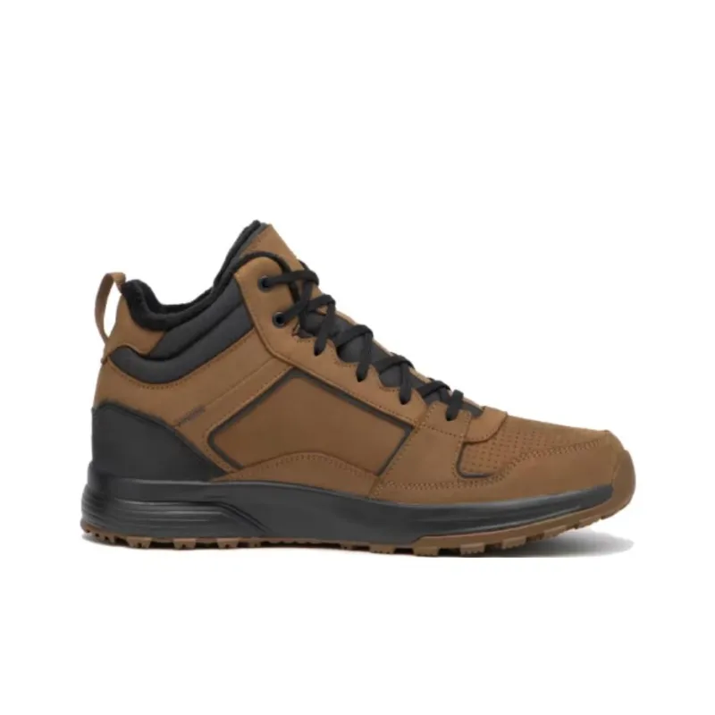 DECATHLON SH500 Waterproof And Warm Mid Top Hiking Shoes Men's Brown-1