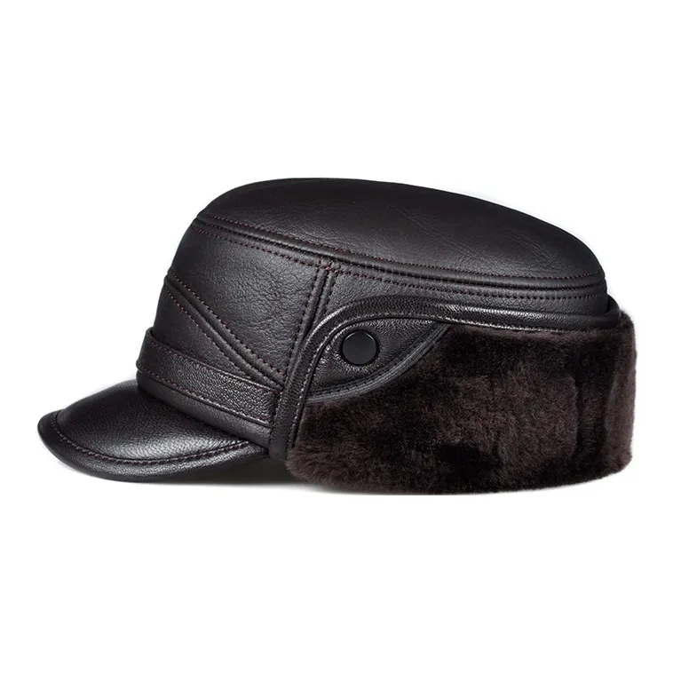 BANDICOOT Shearling Trapper Hats Men's-8