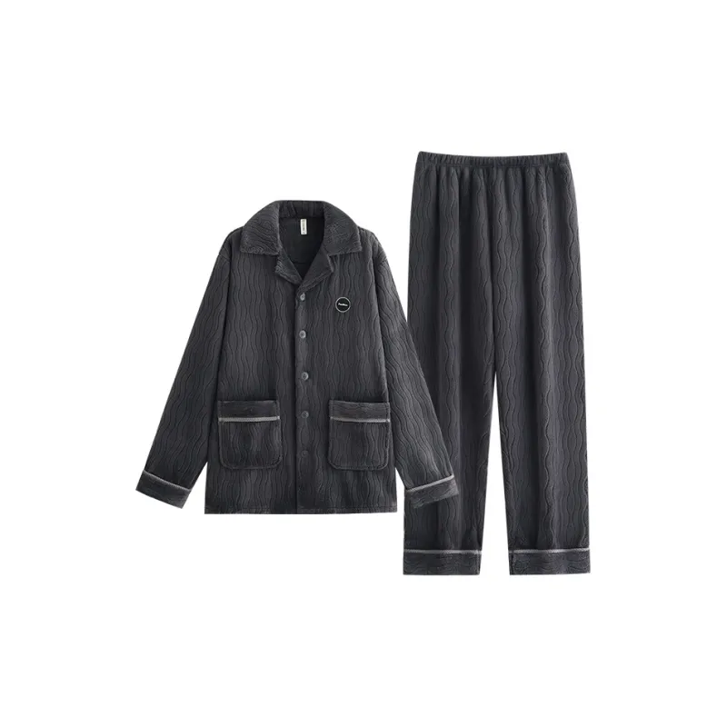 X-QINGE Men Pajama Sets-3