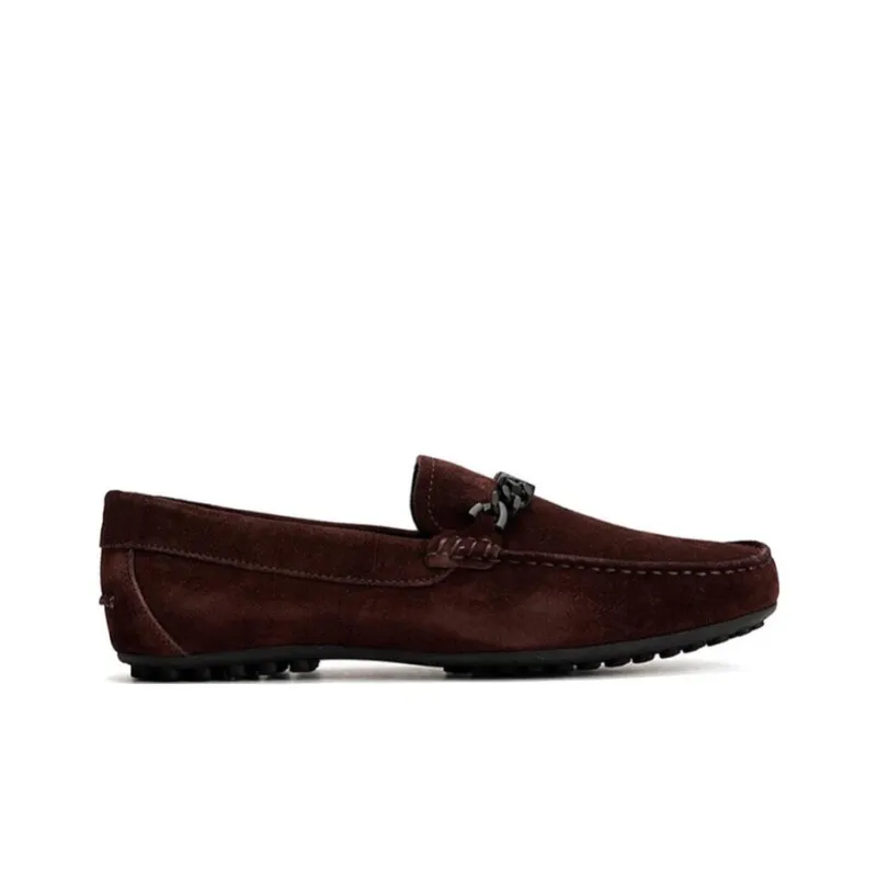 EMPORIO ARMANI Loafers Men's Red Brown-1