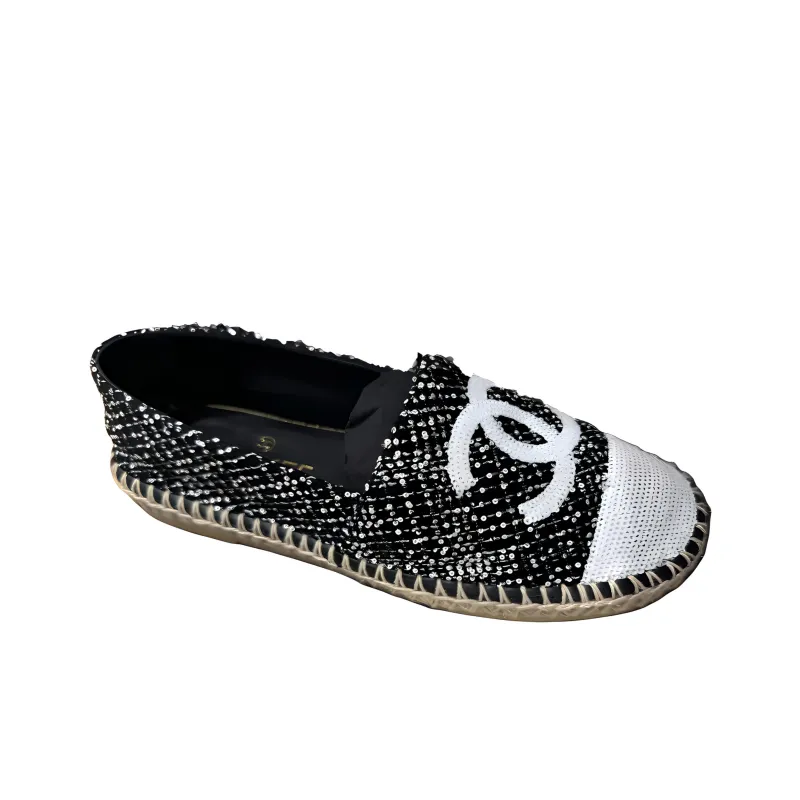 CHANEL Espadrilles Women's Black-1