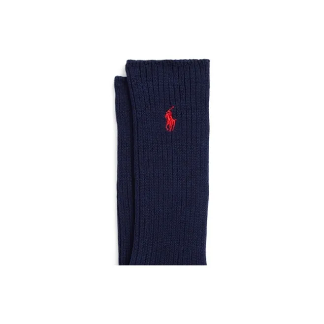 Polo Ralph Lauren FW23 Mid Calf Socks Men's 1 Pack Marine Blue-5