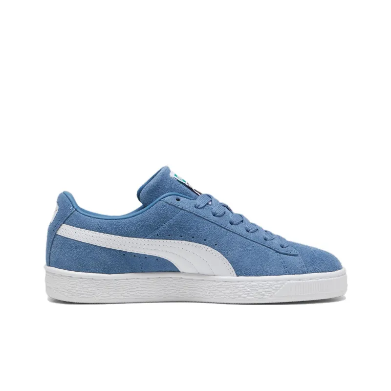 PUMA Suede Classic Anti Slip Wear Resistant Low Top Skateboard Shoes Unisex Blue White-1