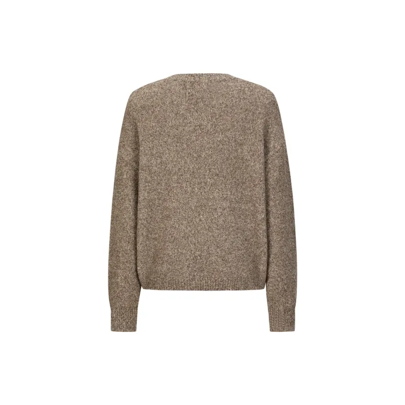 JZ. ANNAKRO Sweater Women's Floral Light Coffee-1