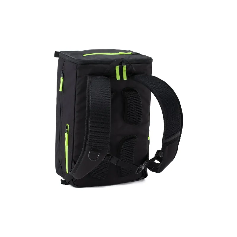 Under Armour Synthetic Leather Backpack Regular Unisex Black & Neon Green-1