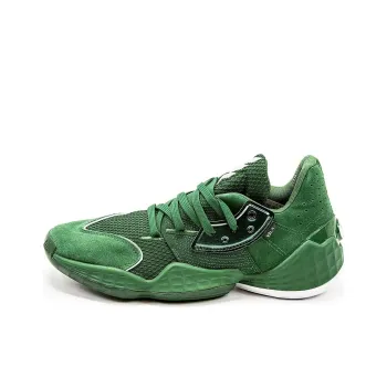 Adidas Harden Vol. 4 Anti Slip Wear Resistant Low Top Basketball Shoes Men's Green