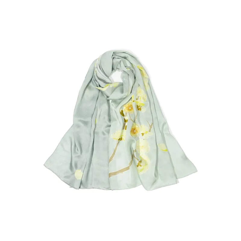 Shanghai Story 100% Mulberry Silk Silk Scarves Women's Crape Myrtle Snow Pride Gift Box Set-3