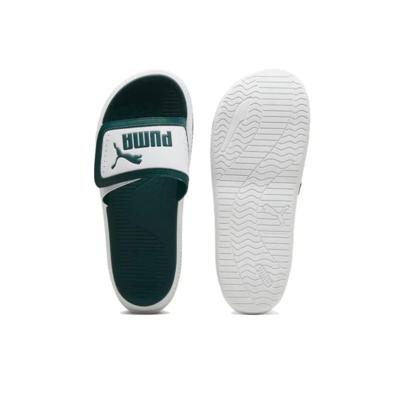PUMA Softridepro Slip Resistant Odor Resistant Slide Slippers Unisex Dark Green-3