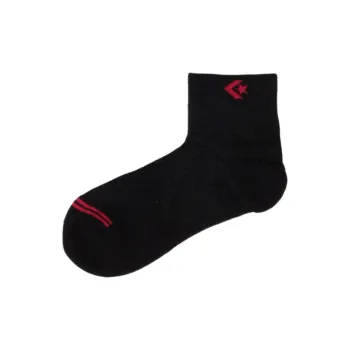 Converse Basketball Socks Unisex 1 Pack Black/Red