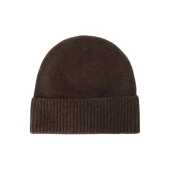 COS Cashmere Beanies Unisex Dark Brown