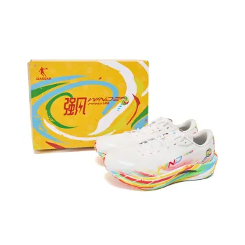 QIAODAN Strong Winds 2.0 PRO Running Shoes Women's Low Top Jordan White E Commerce Red
