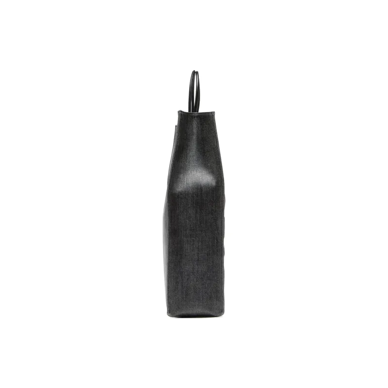 DIESEL Thermoplastic Polyurethane Tote Bag, Shopping Bag, Shoulder Bag, Crossbody Bag, Handbag Tubas Men's Black-2