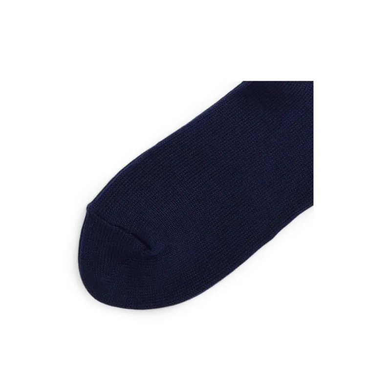 Polo Ralph Lauren FW23 Mid Calf Socks Men's 1 Pack Marine Blue-4
