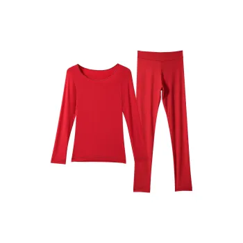 JUNEROSE Thermal Set Women's Red