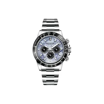 RENOVO Panda Collection Automatic Mechanical Movement Stainless Steel Watchband Watch Men's Watches Cut Out Dial