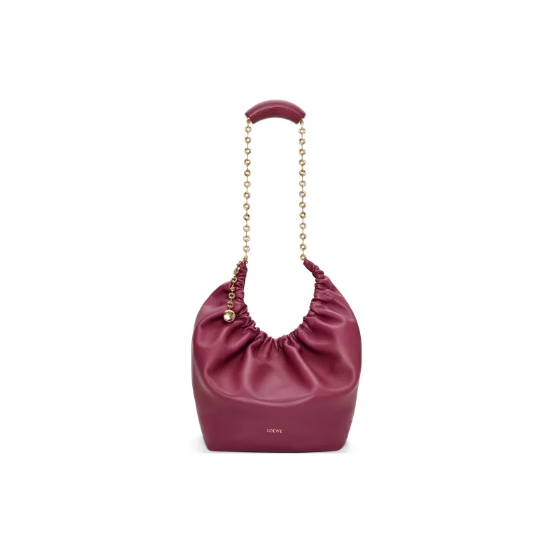 LOEWE Nappa Sheepskin Shoulder Bag, Crossbody Bag, Handbag Medium Size Women's Crimson-2