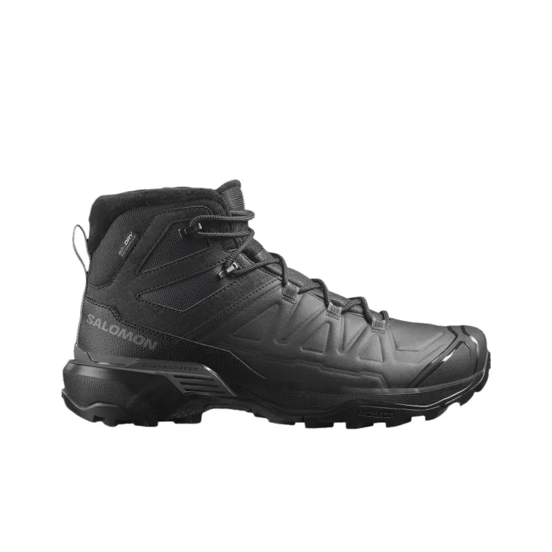 SALOMON Shock absorbing And Waterproof High Top Outdoor Shoes Men's Black-1