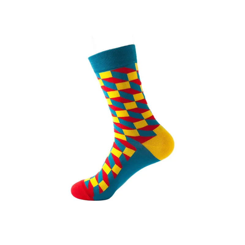Flowers In Water Mid Calf Socks Men's 4 Pack-4