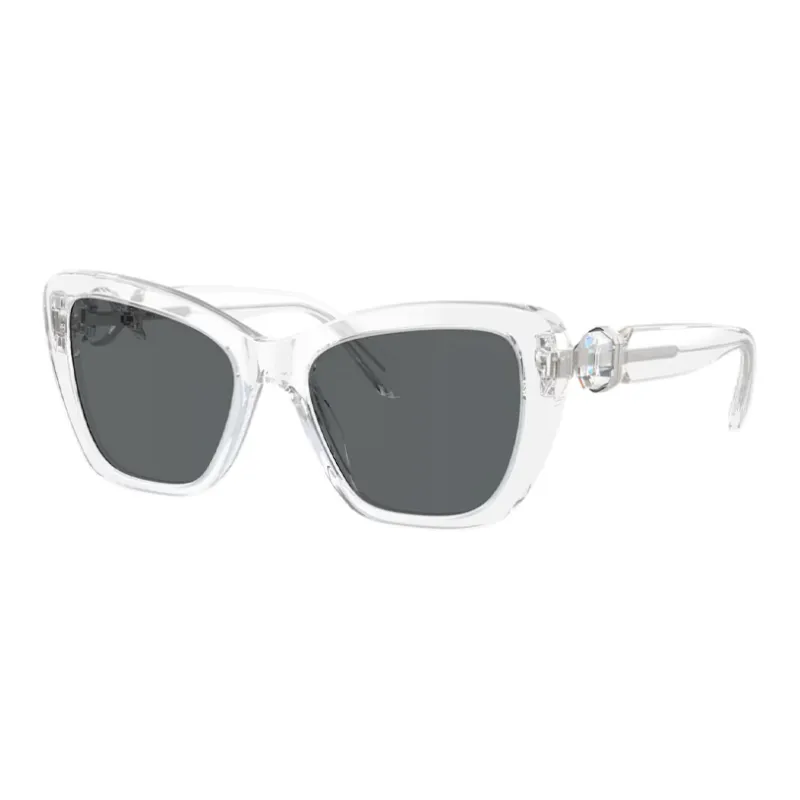 Swarovski Acetate Butterfly Sunglasses Women's White-0