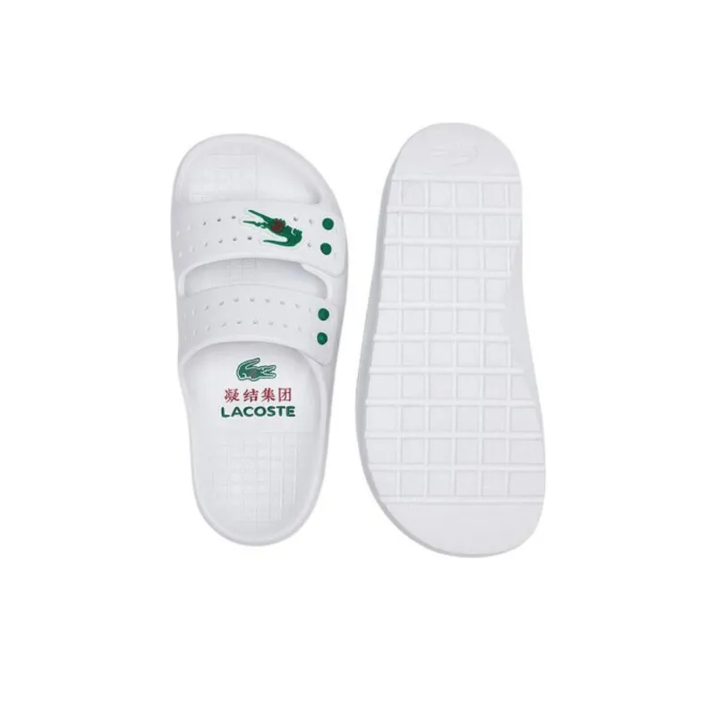 CLOT x LACOSTE Abrasion Resistant Slide Slippers Men's White-4