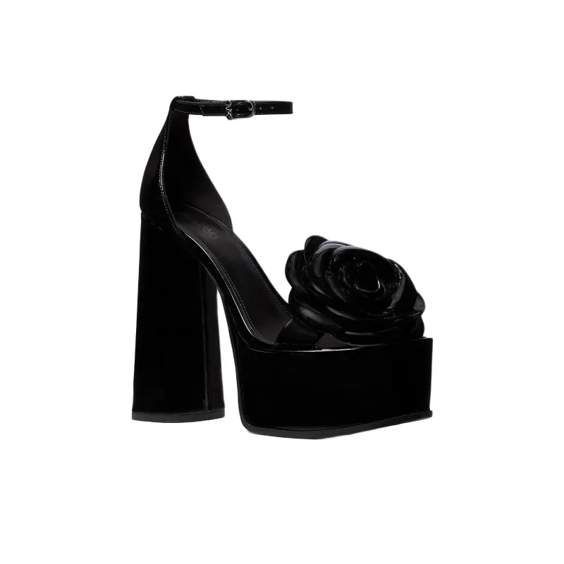 MICHAEL KORS Elodie Strap Sandals 14cm Women's Black-2