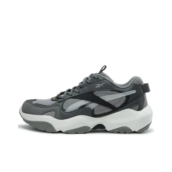 Reebok FLUFFI PUFF CN Anti Slip Wear Resistant Breathable Height Increasing Low Top Running Shoes Unisex Gray