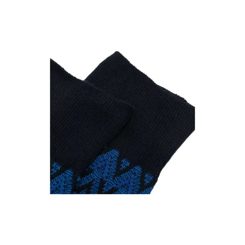 MISSONI Knee-High Socks Men's 1 Pack Blue-5