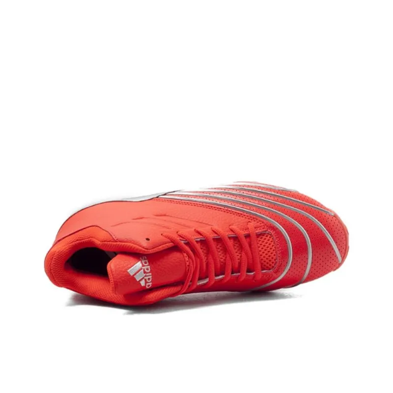 Adidas Return Of The Mac Cushioned Slip Resistant High Top Basketball Shoes Men's Red-2