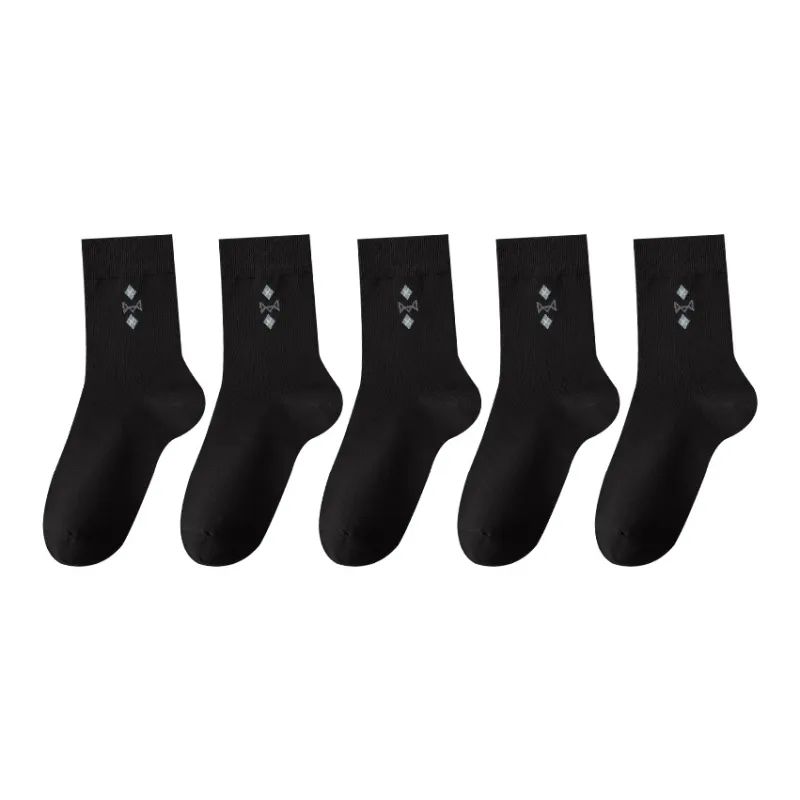 MIIOW Mid Calf Socks Men's 5 Pack-0