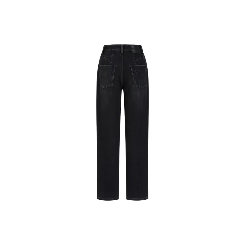 JZ. ANNAKRO Jeans Women's Plain Black-1