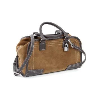 YOCAMU Matte Cowhide Leather Boston Bag Handbag Crossbody Bag Unisex Multicolor